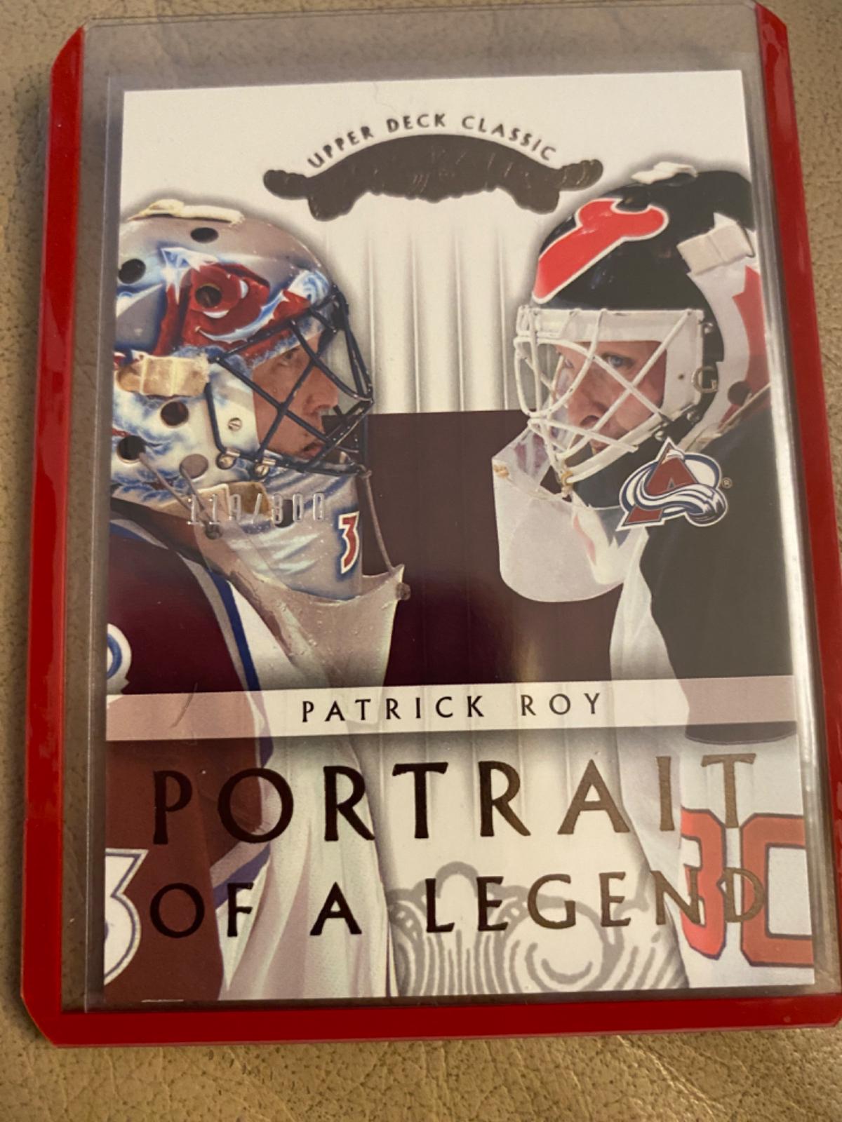 Patrick Roy #134 Hockey Cards 2003 Upper Deck Classic Portraits