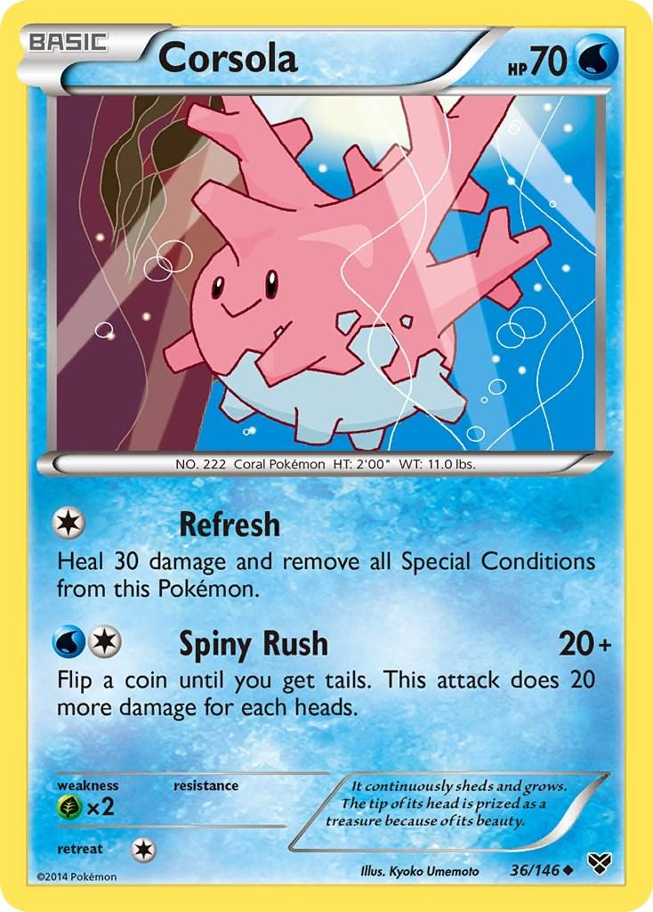 Corsola #36 Pokemon XY