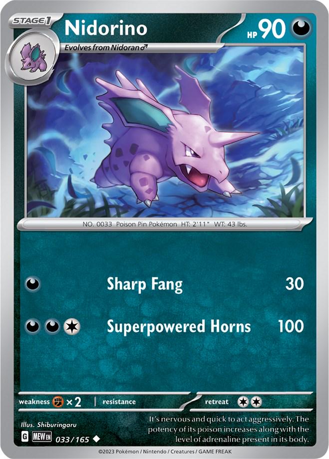 Nidorino #33 Pokemon Scarlet & Violet 151