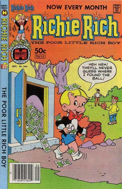 Richie Rich #206 (1981) Comic Books Richie Rich