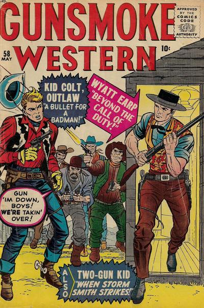 Gunsmoke Western #58 (1960) Comic Books Gunsmoke Western