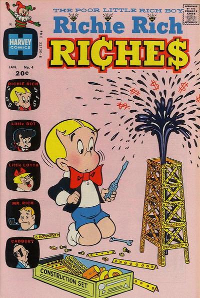 Richie Rich Riches #4 (1973) Comic Books Richie Rich Riches