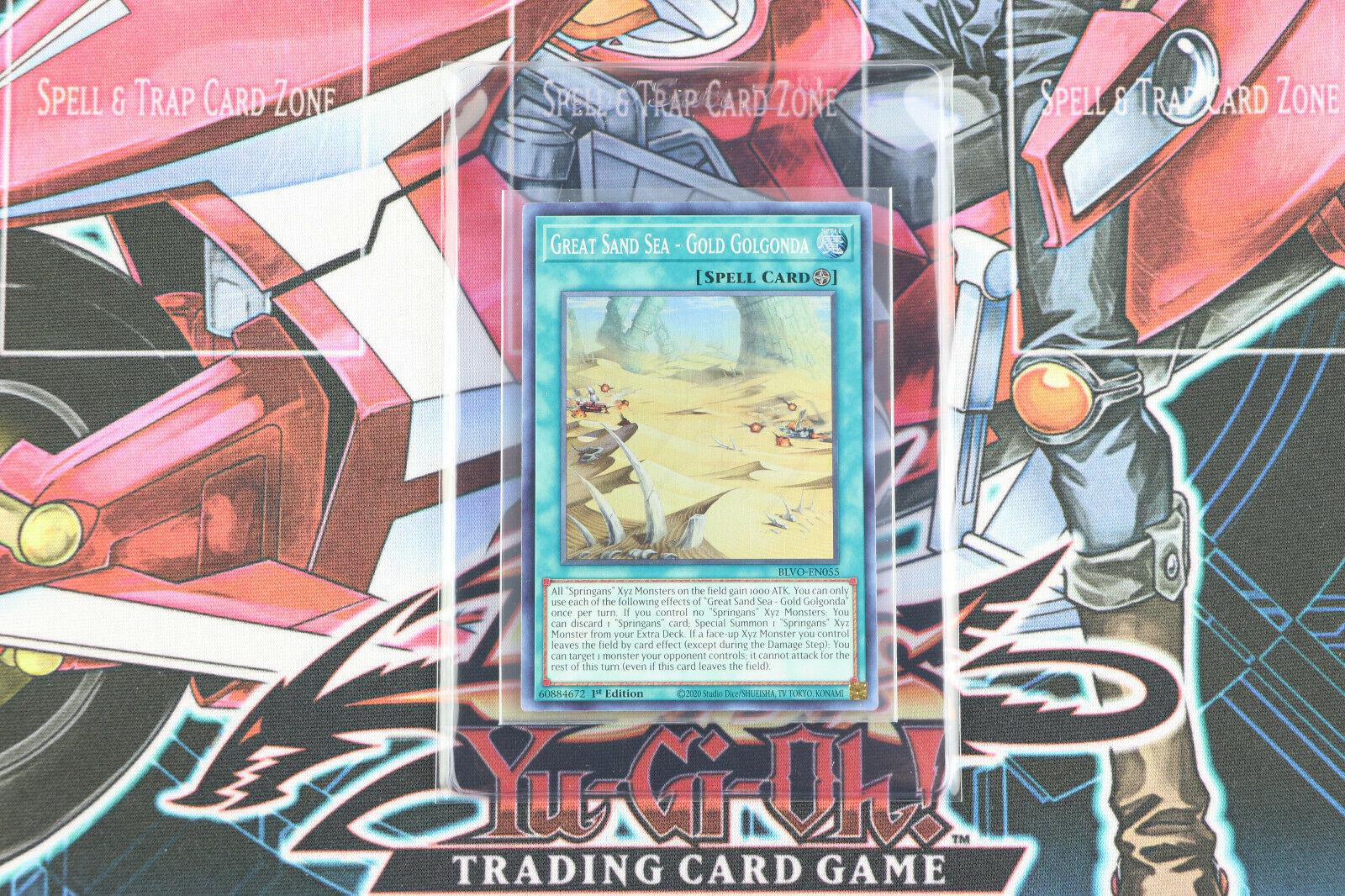 Great Sand Sea - Gold Golgonda BLVO-EN055 YuGiOh Blazing Vortex