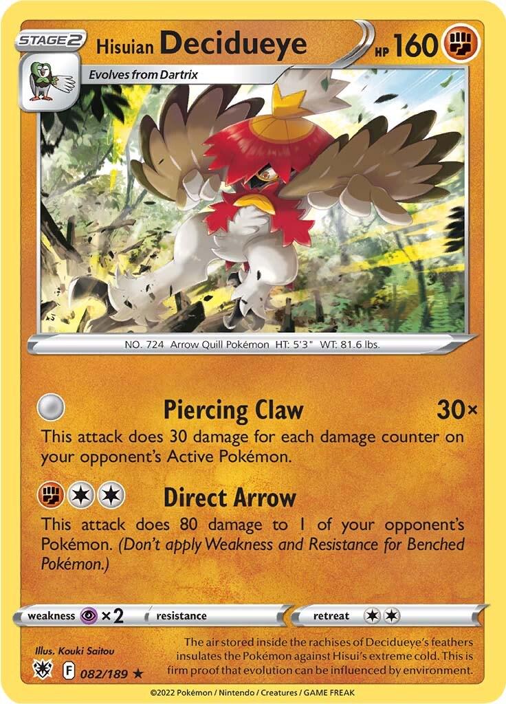Hisuian Decidueye #82 Pokemon Astral Radiance