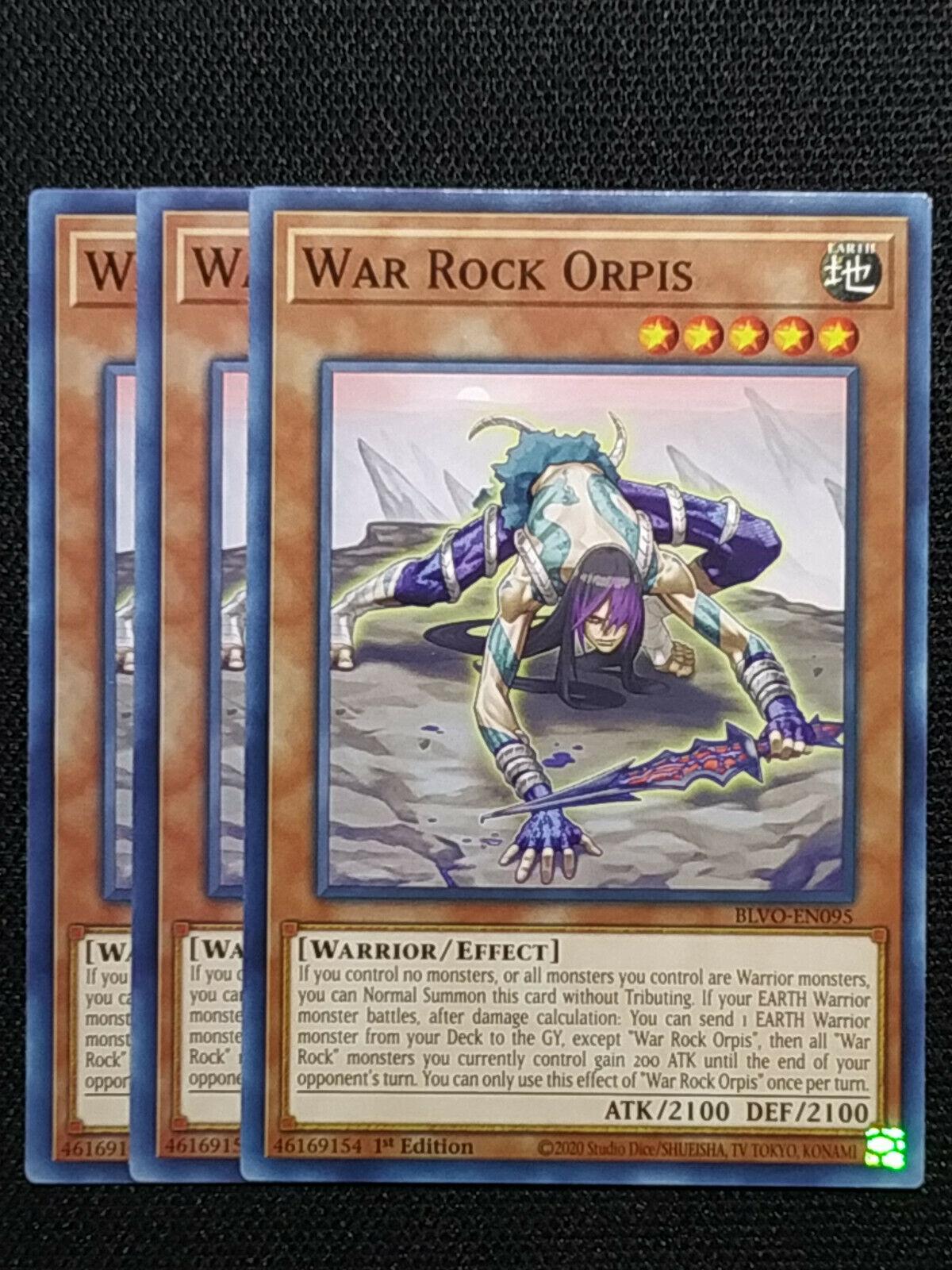 War Rock Orpis BLVO-EN095 YuGiOh Blazing Vortex