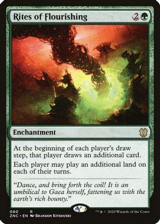 Rites of Flourishing #80 Magic Zendikar Rising Commander
