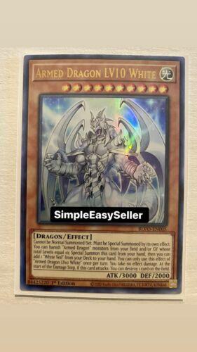 Armed Dragon LV10 White BLVO-EN005 YuGiOh Blazing Vortex