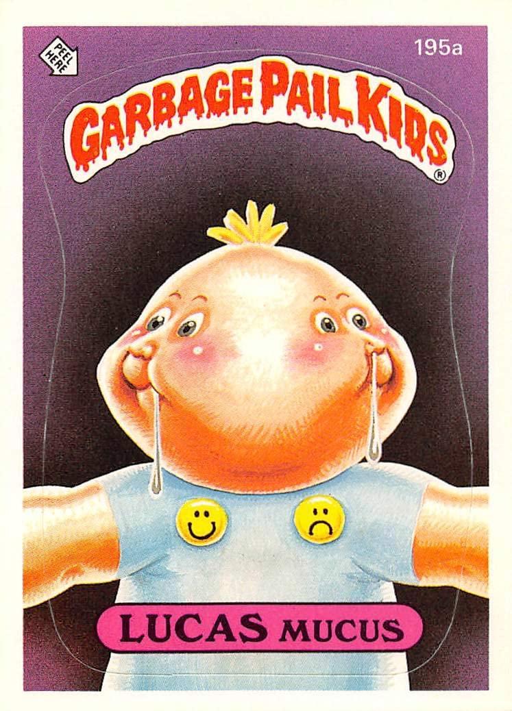 LUCAS Mucus #195a 1986 Garbage Pail Kids