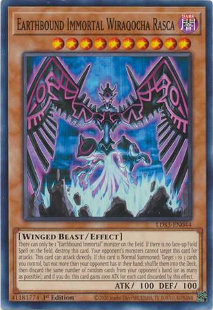 Earthbound Immortal Wiraqocha Rasca LDS3-EN044 YuGiOh Legendary Duelists: Season 3