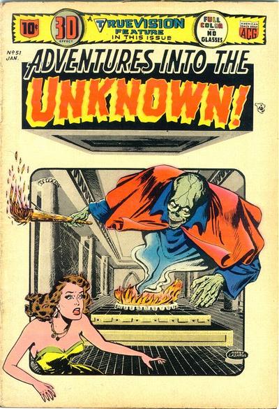 Adventures into the Unknown #51 (1954) Comic Books Adventures into the Unknown