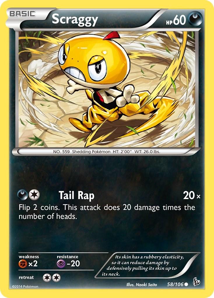 Scraggy #58 Pokemon Flashfire