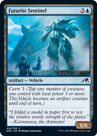 Futurist Sentinel #54 Magic Kamigawa: Neon Dynasty