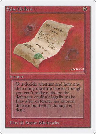 False Orders Magic Unlimited