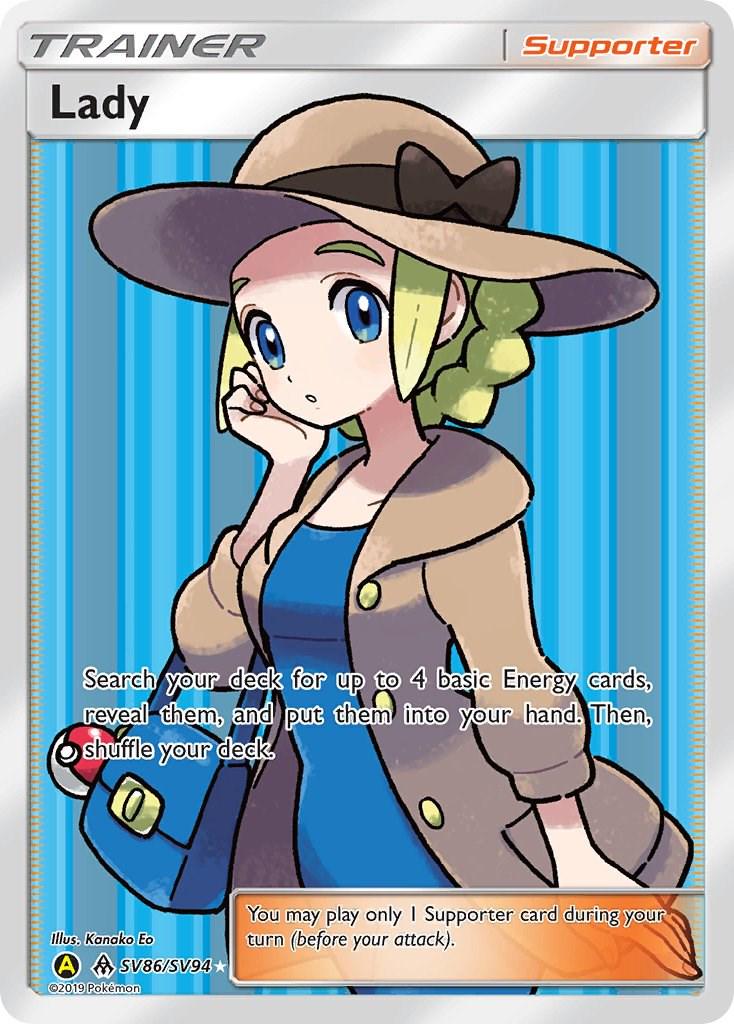 Lady #SV86 Pokemon Hidden Fates