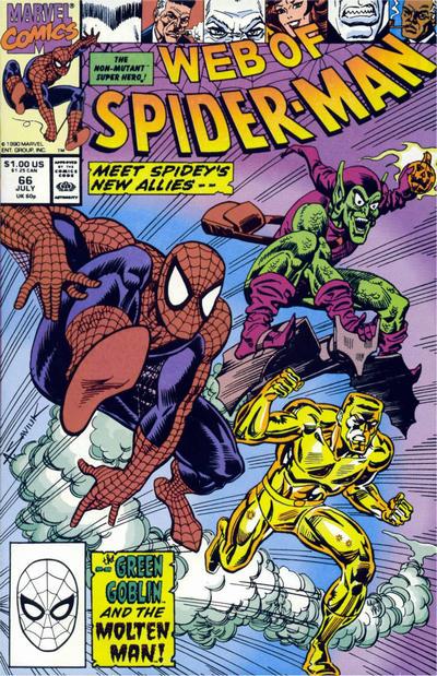 Web of Spider-Man #66 (1990) Comic Books Web of Spider-Man
