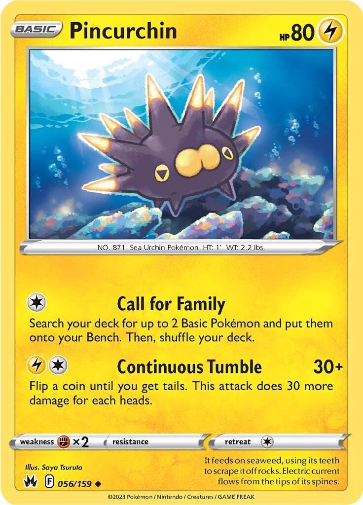 Pincurchin #56 Pokemon Crown Zenith
