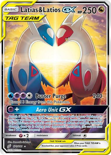 Latias & Latios GX #170 Cover Art