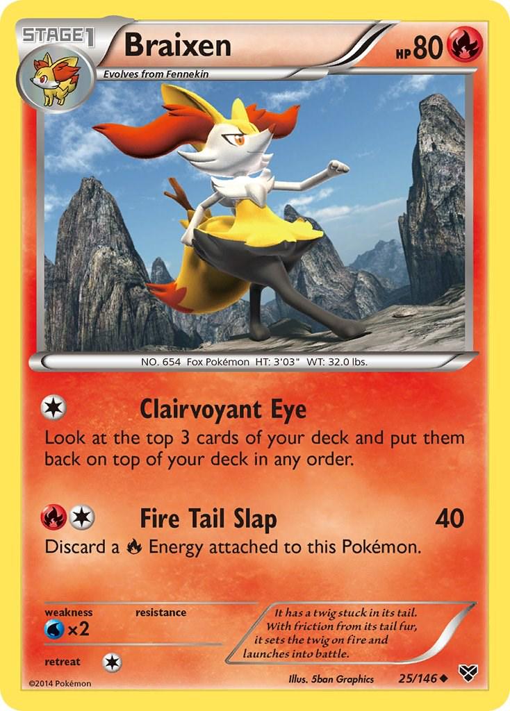 Braixen #25 Pokemon XY