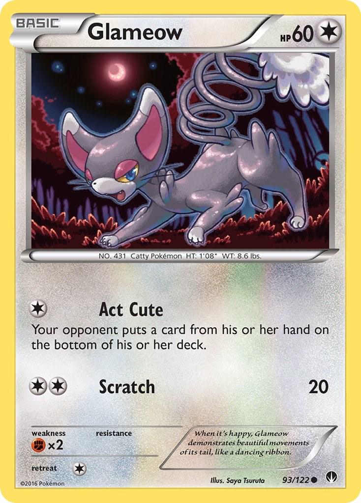 Glameow #93 Pokemon BREAKpoint