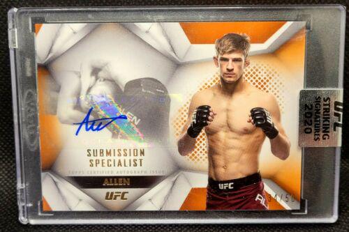 Arnold Allen #SUS-AA Ufc Cards 2020 Topps UFC Striking Signatures Submission Specialist