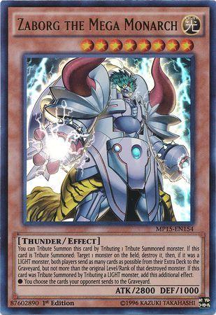 Zaborg the Mega Monarch MP15-EN154 YuGiOh 2015 Mega-Tin Mega Pack