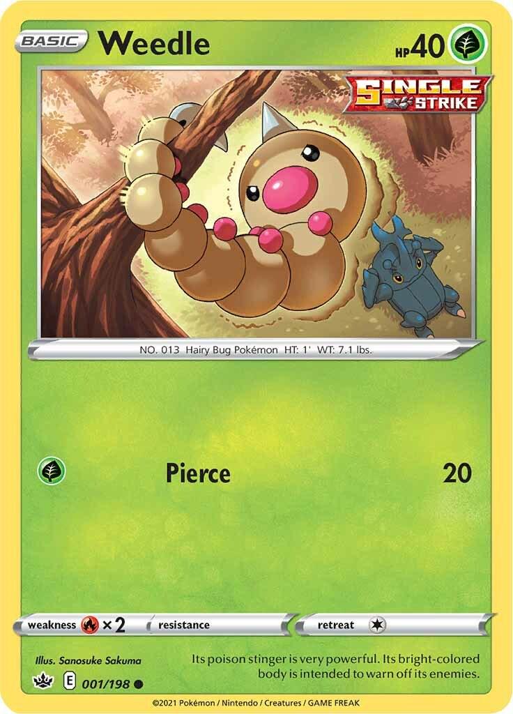 Weedle #1 Pokemon Chilling Reign