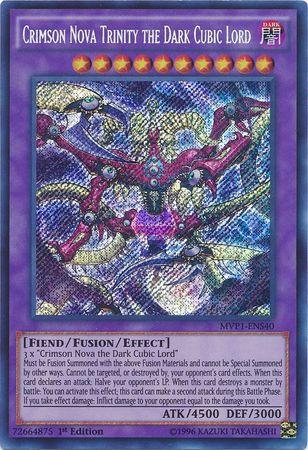 Crimson Nova Trinity the Dark Cubic Lord MVP1-ENS40 YuGiOh The Dark Side of Dimensions Movie Pack