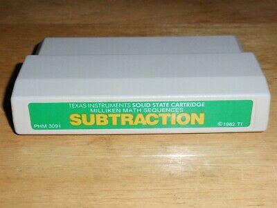 Subtraction TI-99