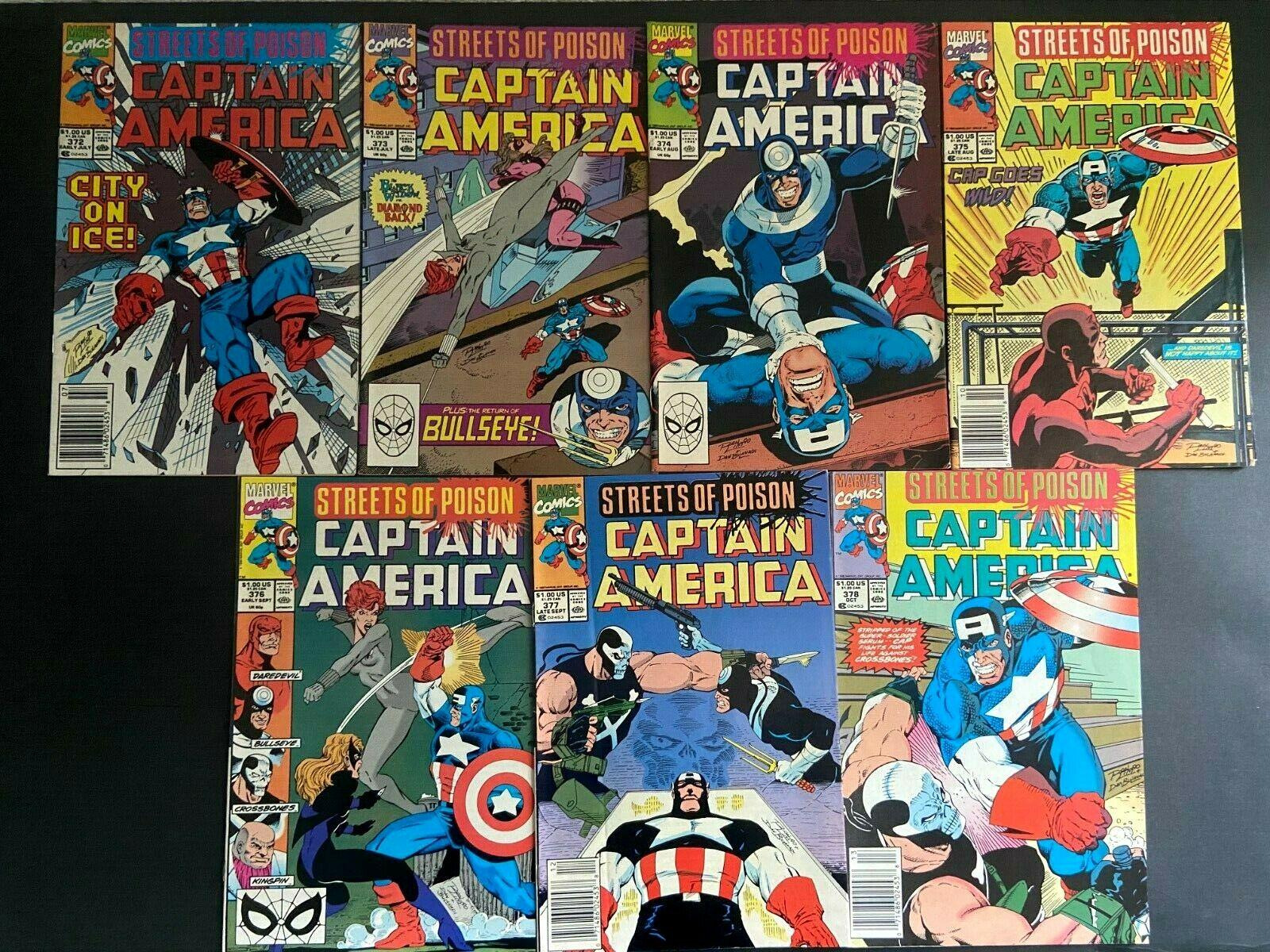Captain America #372 (1990) Comic Books Captain America