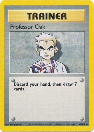 Professor Oak #88 Pokemon Base Set
