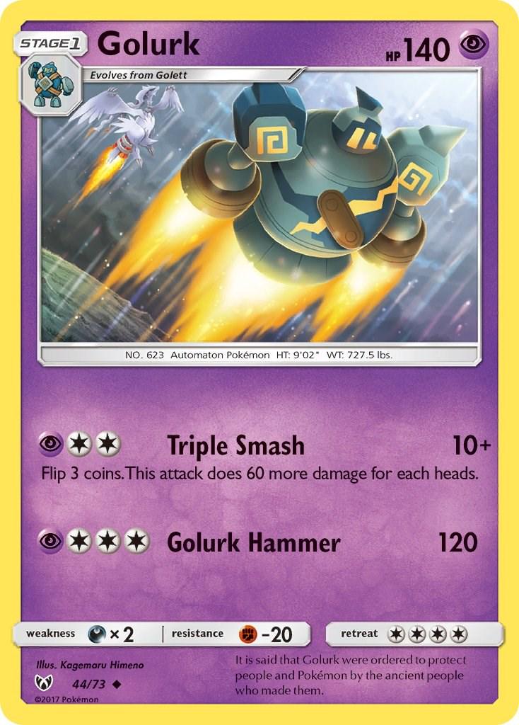Golurk #44 Pokemon Shining Legends
