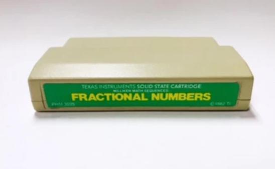 Fractional Numbers TI-99