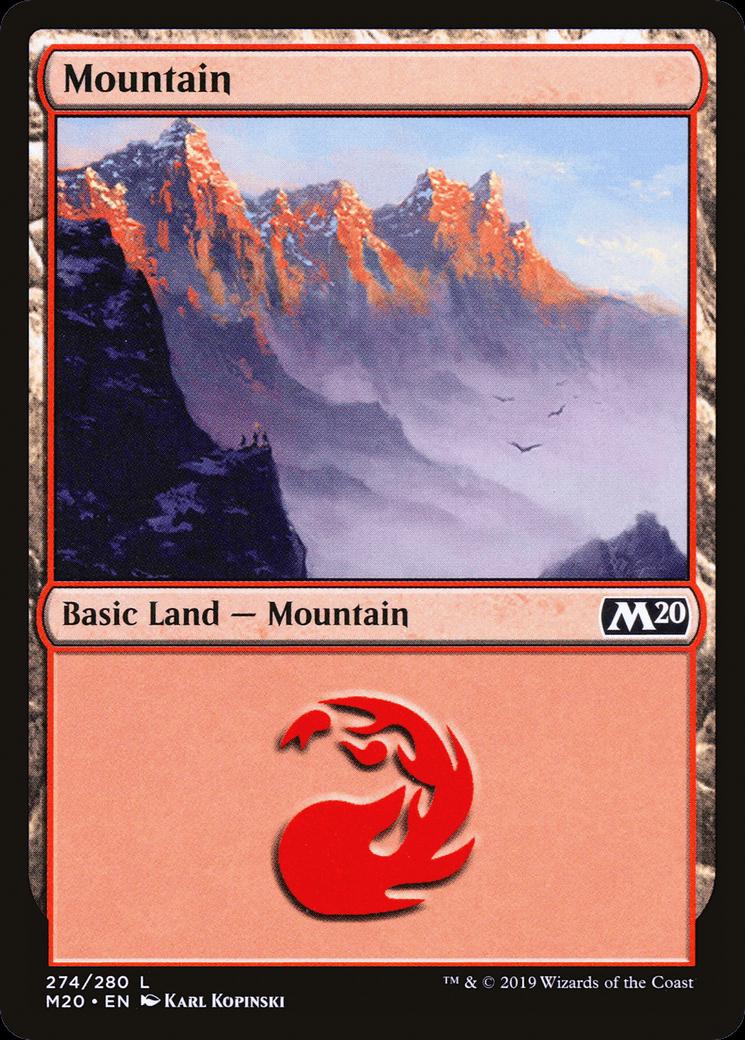 Mountain #274 Magic Core Set 2020