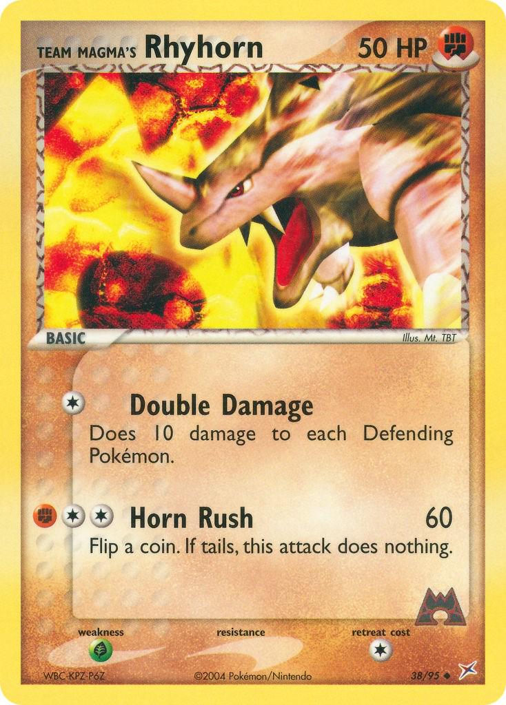 Rhyhorn #38 Pokemon Team Magma & Team Aqua