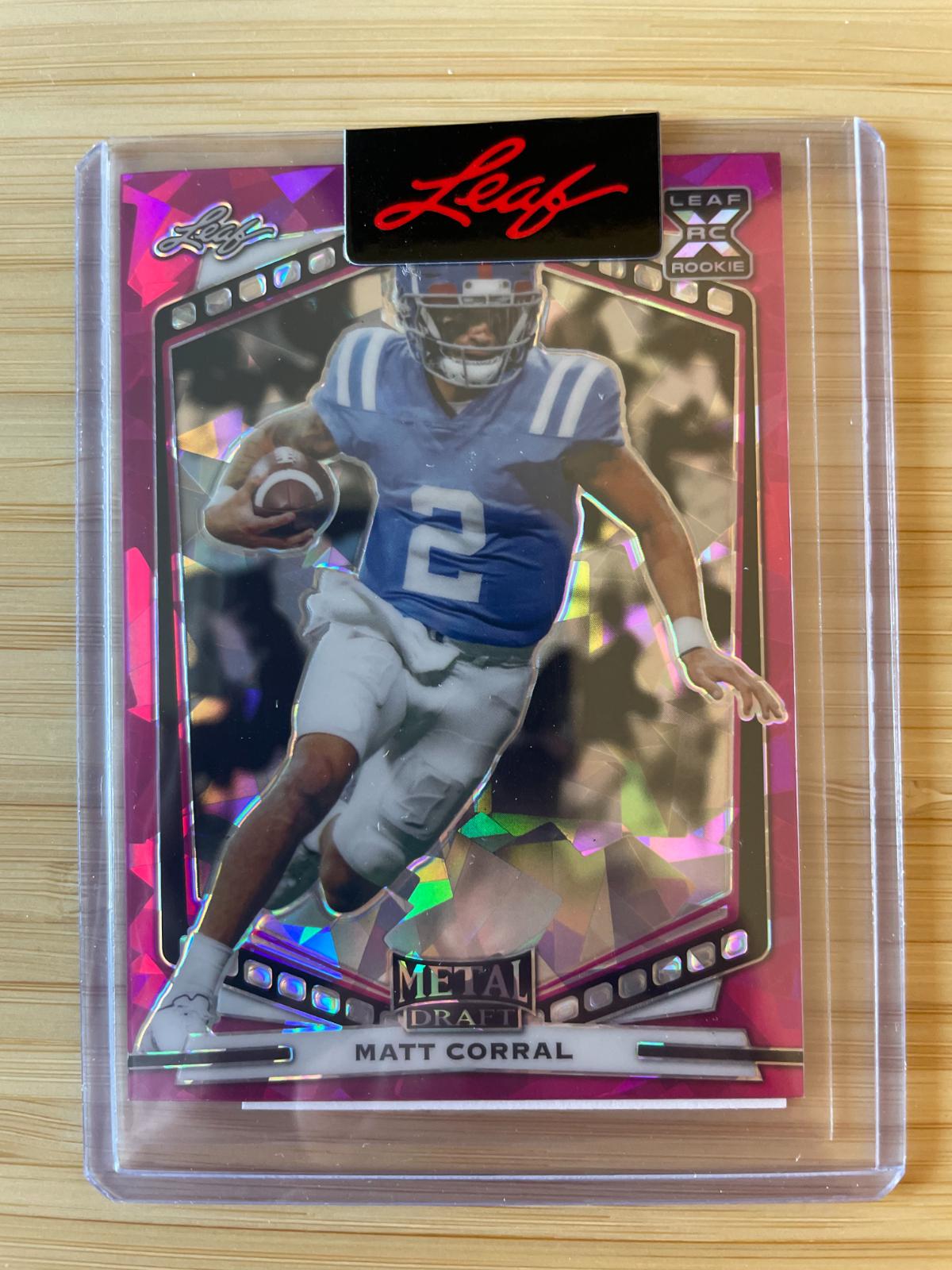 Matt Corral #A032210 Football Cards 2022 Leaf Metal Draft