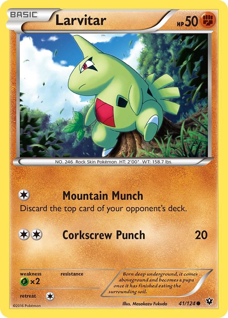 Larvitar #41 Pokemon Fates Collide
