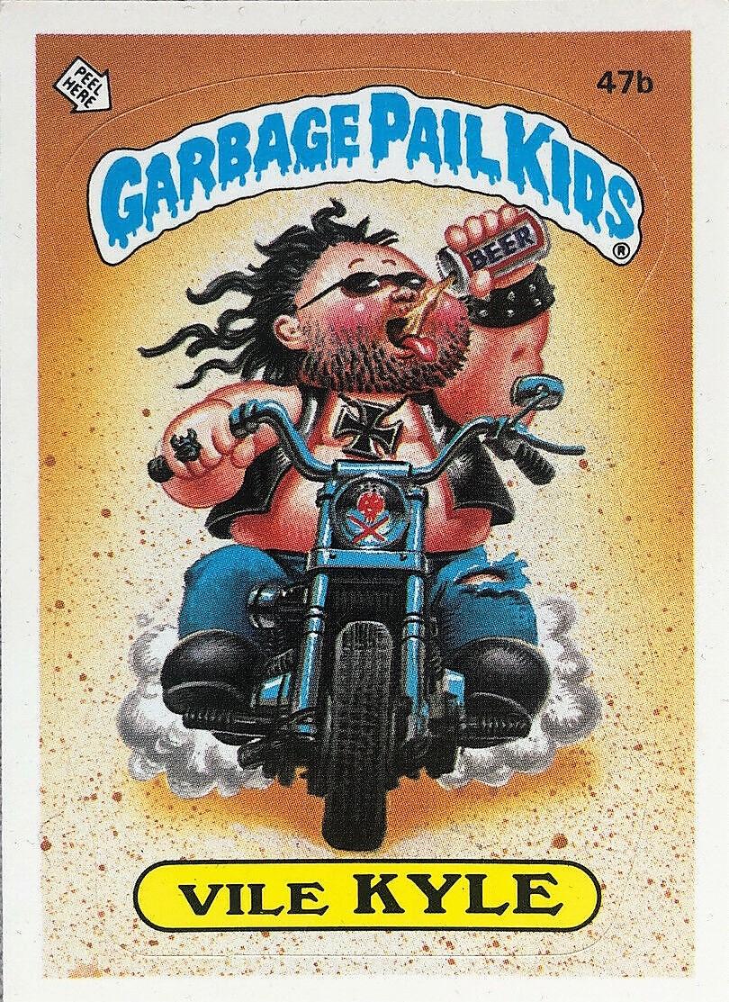 Vile KYLE #47b 1985 Garbage Pail Kids