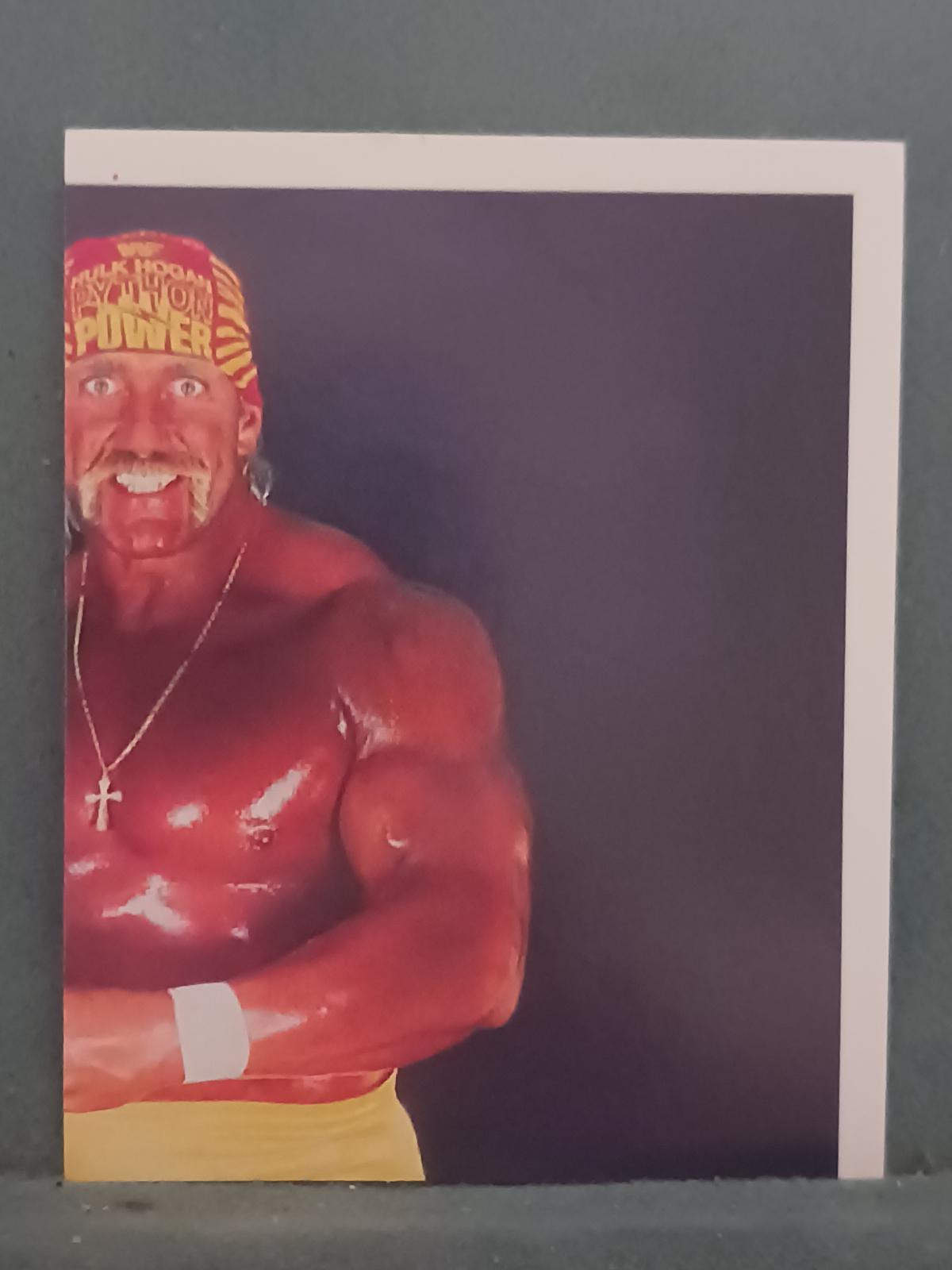 Hulk Hogan #3 Wrestling Cards 1992 Merlin WWF Stickers