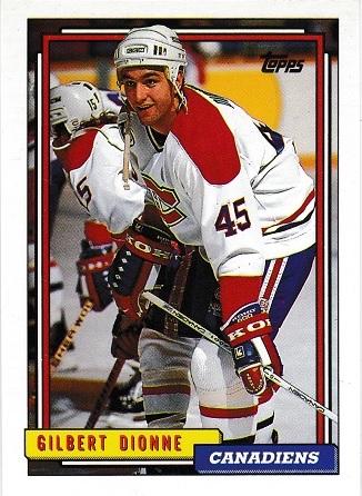 Gilbert Dionne #19 Hockey Cards 1992 Topps