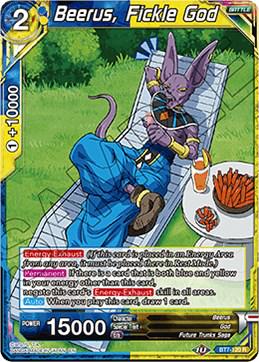 Beerus, Fickle God BT7-120 Dragon Ball Super Assault of the Saiyans