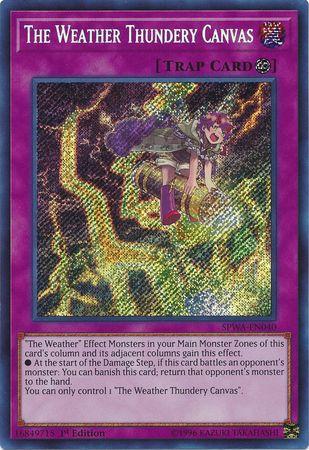 The Weather Thundery Canvas SPWA-EN040 YuGiOh Spirit Warriors