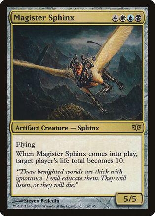 Magister Sphinx 1x FOIL CON MTG Conflux Rare MINT artifact Magister Sphinx 1x FOIL CON MTG Conflux Rare MINT artifact