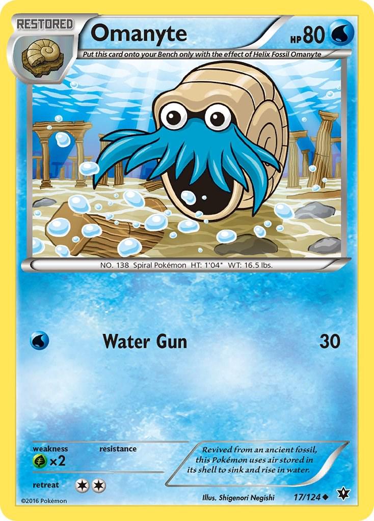 Omanyte #17 Pokemon Fates Collide