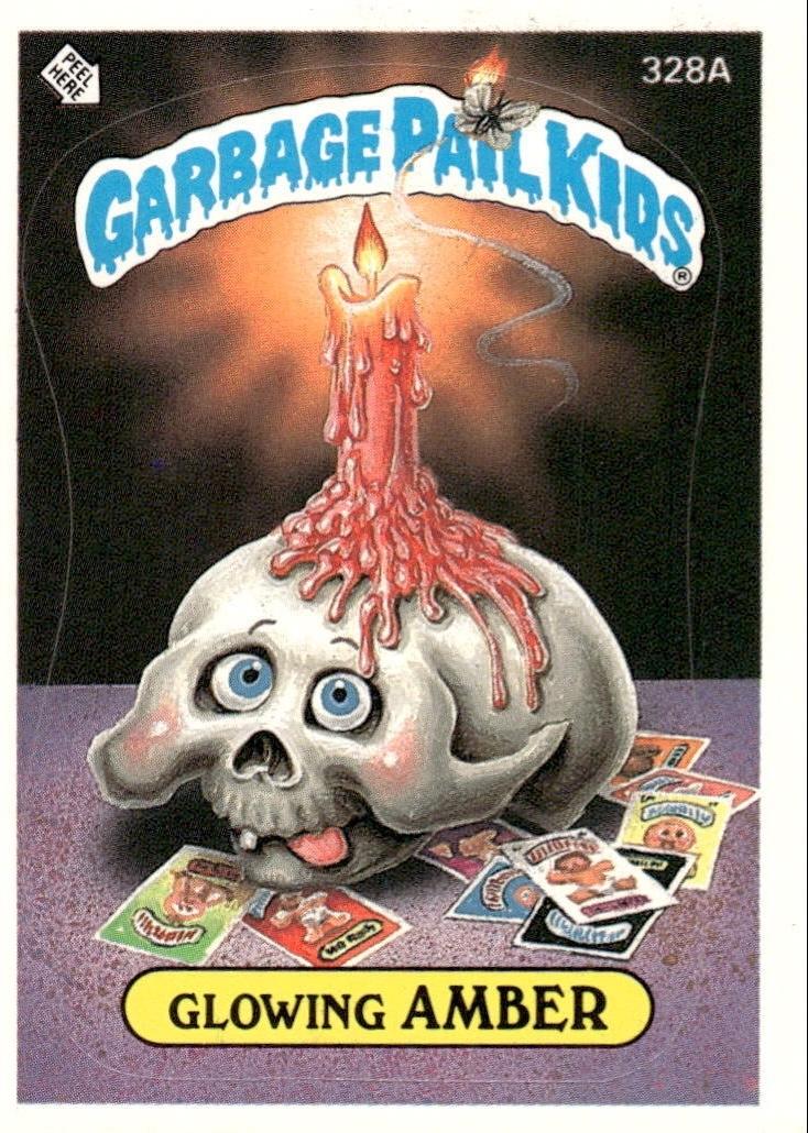 Glowing AMBER #328A 1987 Garbage Pail Kids
