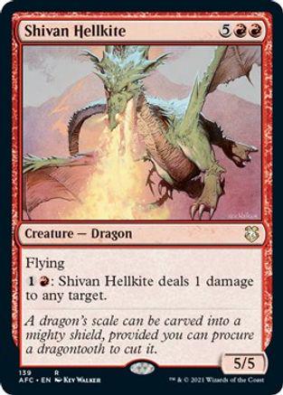 Shivan Hellkite Magic Adventures in the Forgotten Realms Commander