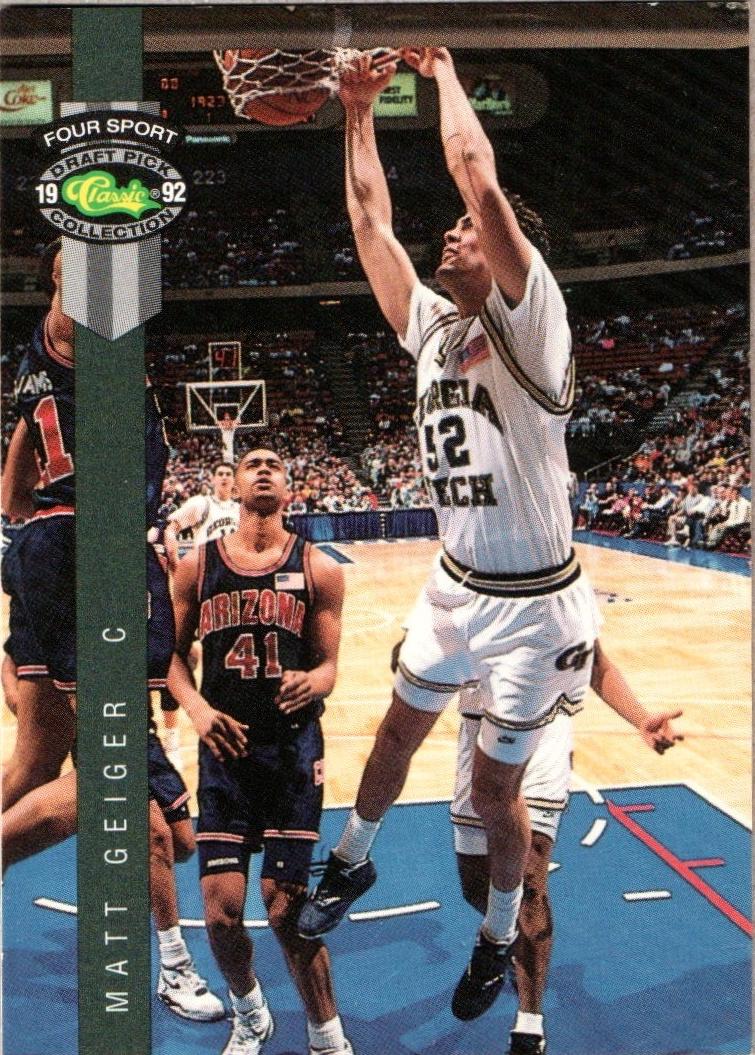 Matt Geiger #27 Basketball Cards 1992 Classic 4 Sport