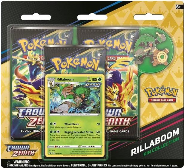 Pin Collection Rillaboom Pokemon Crown Zenith