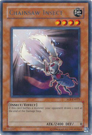 Chainsaw Insect SOI-EN021 YuGiOh Shadow of Infinity