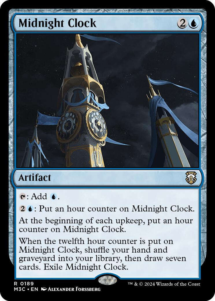 Midnight Clock #189 Magic Modern Horizons 3 Commander