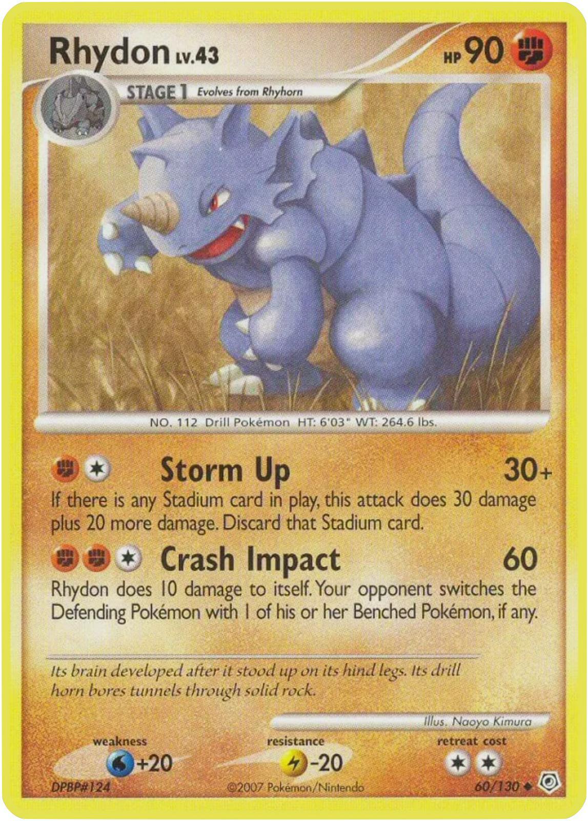Rhydon #60 Pokemon Diamond & Pearl
